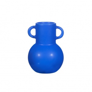 Petit vase amphore bleu azur