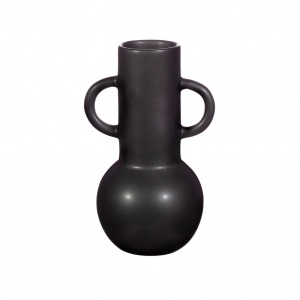 Grand vase amphore noir profond