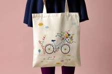 Tote bag "Bicyclette"