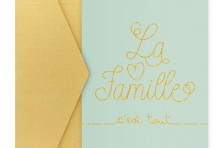 Carte postale "La famille c'est tout"