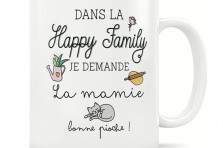 Mug en porcelaine "Happy Family la mamie"