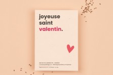 Sachet de graines "Joyeuse Saint-Valentin" - Pensées