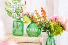 Set de 3 vases verts vintage