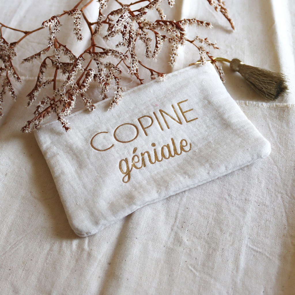 Pochette femme | Trousse pochette en gaze de coton COCOON Les Copines