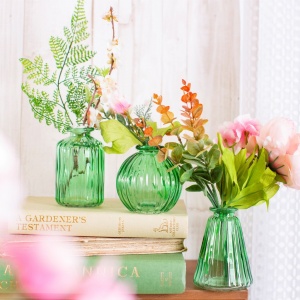 Set de 3 vases verts vintage