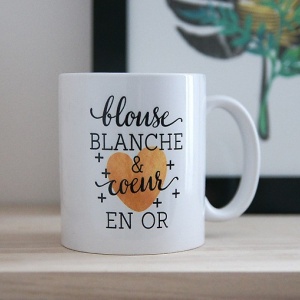 Mug "Blouse blanche" Creabisontine