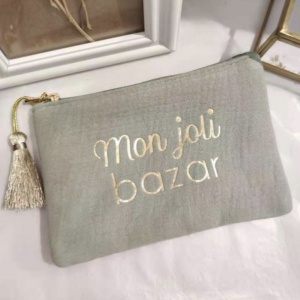 Pochette "Mon joli Bazar" - Gaze de coton