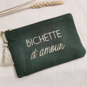 Pochette "Bichette d'amour" - Gaze de coton
