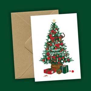 Carte double A6 - Christmas tree