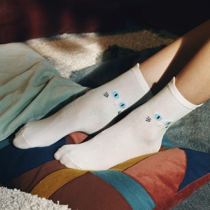 Cat socks - blanc