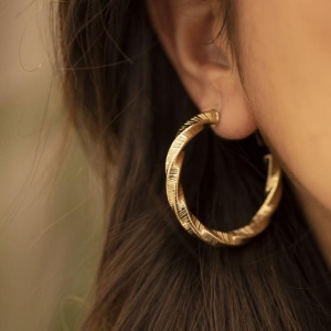 Boucles d'oreilles Thalassa dorées