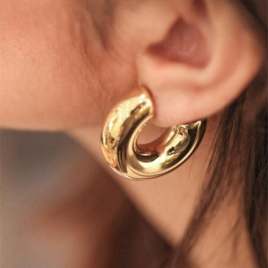 Boucles d'oreilles Chantal dorées