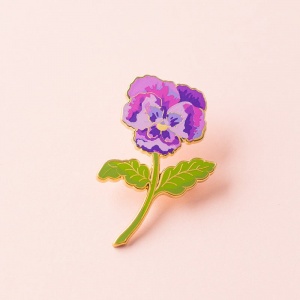Pin's fleur - Violette