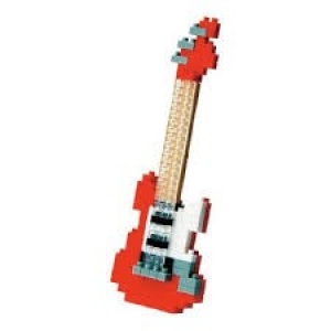 Nanoblock Guitare électrique rouge