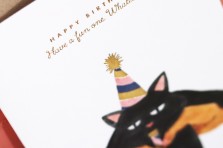 Carte double A6 - Whatever Cat Birthday