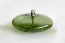 Lampe à  huile ellipse lisse Green M