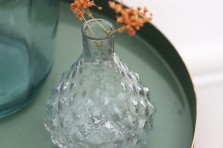 Vase écailles en verre