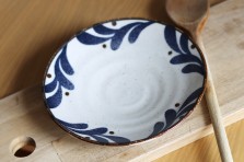 Petite assiette Hortensia en porcelaine