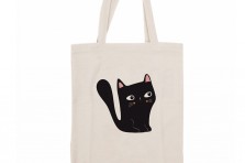 Tote bag chat noir Zabeil