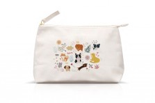 Trousse en coton imprimée chiots chatons