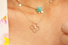 Colliers Collier Emilia doré