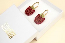 Boucles d'oreilles Framboise