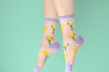 Chaussettes Transparentes Jonquille