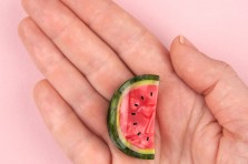 Mini pince à cheveux Pastèque