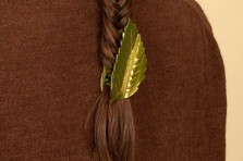 Pince à  Cheveux Feuille de châtaignier