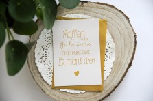 Carte postale "Maman je t'aime plus fort que le mont d'or"
