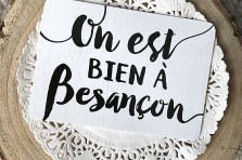 Carte postale "On est bien à Besançon"