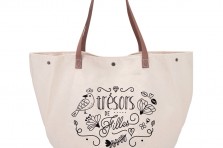 Grand sac shopping "Trésors de filles" Crea bisontine
