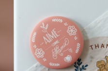 Magnet Rond "Aime comme Mamie"