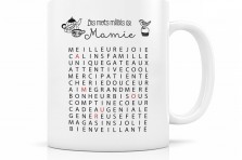 Mug céramique "Les mots mêlés de Mamie"