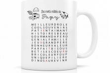 Mug céramique "Les mots mêlés de Papy"