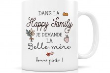 Mug en porcelaine "Happy Family la Belle-mère"