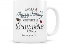 Mug en porcelaine "Happy Family le Beau-père"