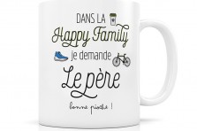 Mug en porcelaine "Happy family le père"