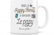 Mug en porcelaine "Happy family papy"
