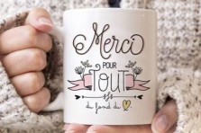 Mug "Merci pour tout" Creabisontine