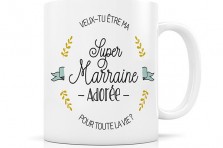Mug "Super marraine" Créabisontine