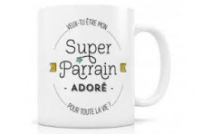 Mug "Super Parrain" Créabisontine
