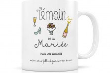 Mug "Témoin de la mariée"