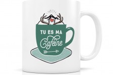 Mug "Tu es ma caféine"