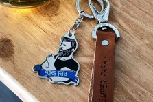 Porte-clés Papa barbu