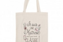 Tote bag "Je suis une maîtresse cent pour cent classe"