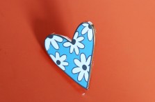 Pin's Coeur fleuri