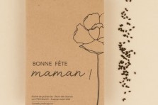 Sachet de graines : "Bonne fête maman" - Fleurs des champs