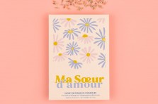 Sachet de graines "Ma soeur d'amour" - Cosmos