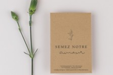 Sachet de graines : "Semez notre amour" -  Fleurs des champs